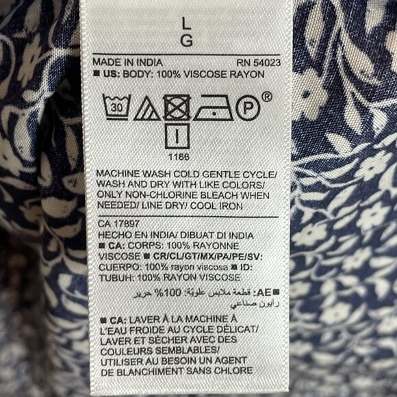 NEW Old Navy Womens Large Floral Peasant Long Sleeve Dress Cottagecore - Picture 5 of 13